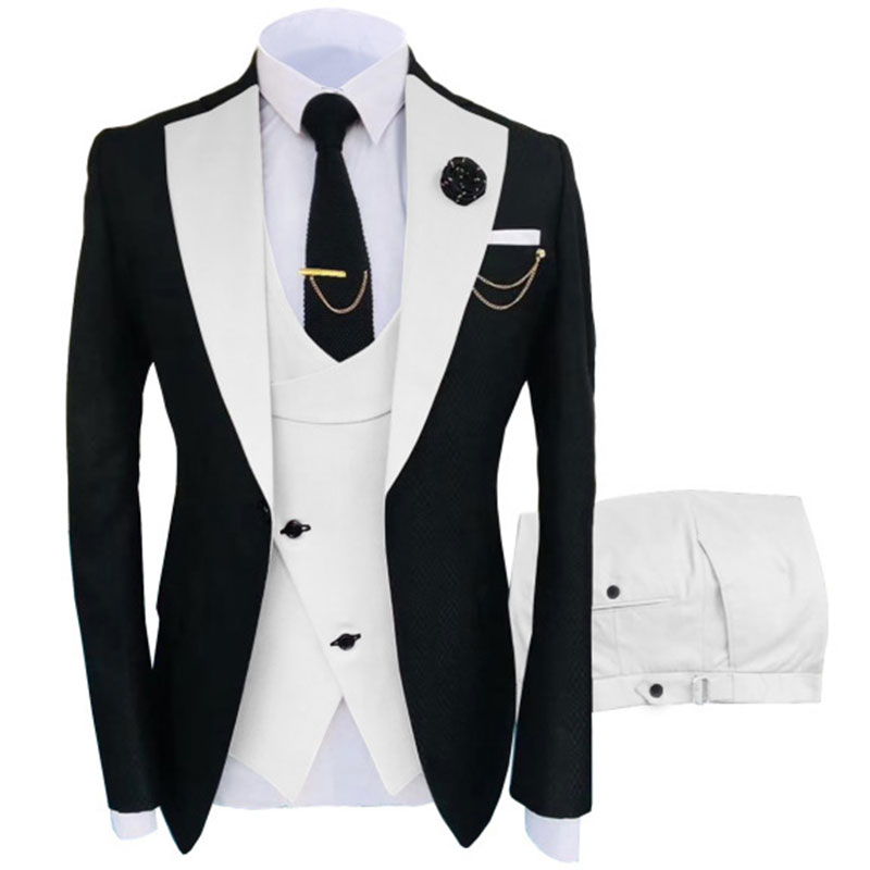 Custom Groom Wedding Suits Mens Slim Fit Blazer Se