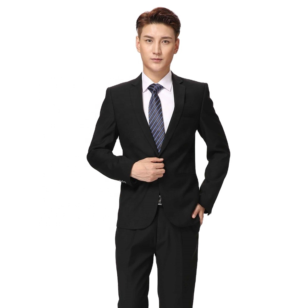 Factory wholesale formal business black suits set 