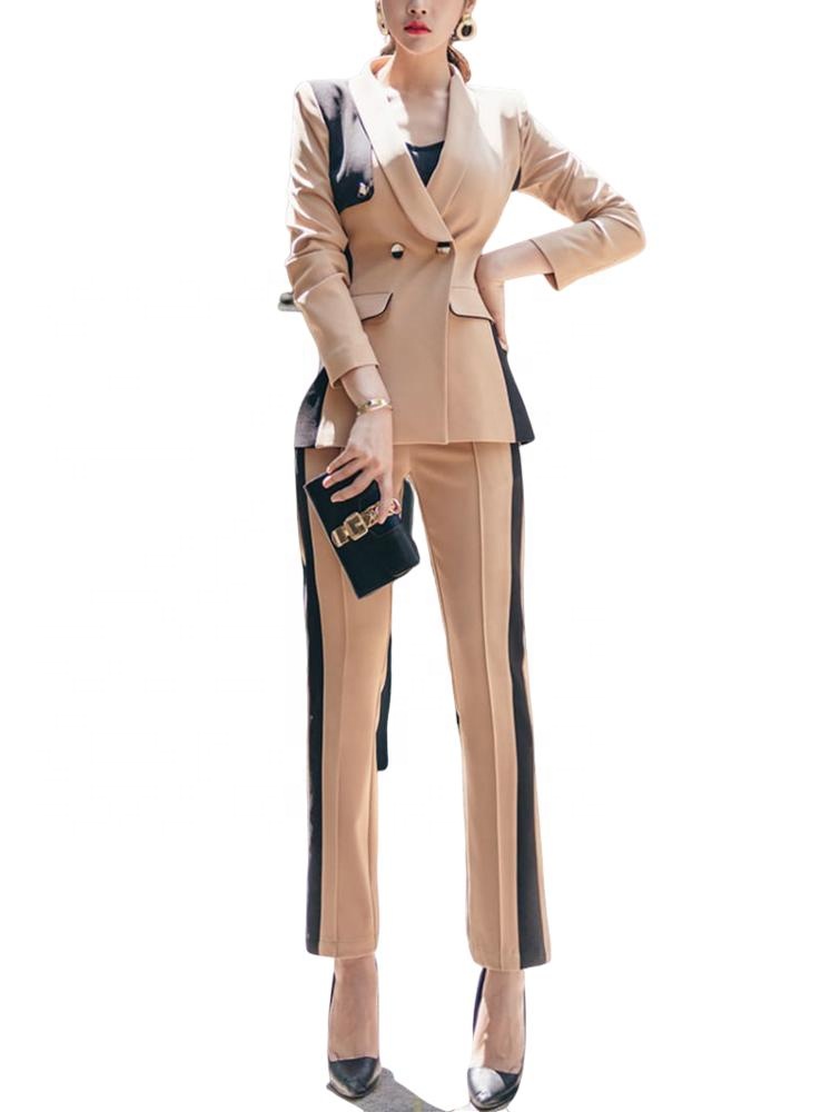 Fashion Pant & Jacket Two Piece Blazer Suit Sets F