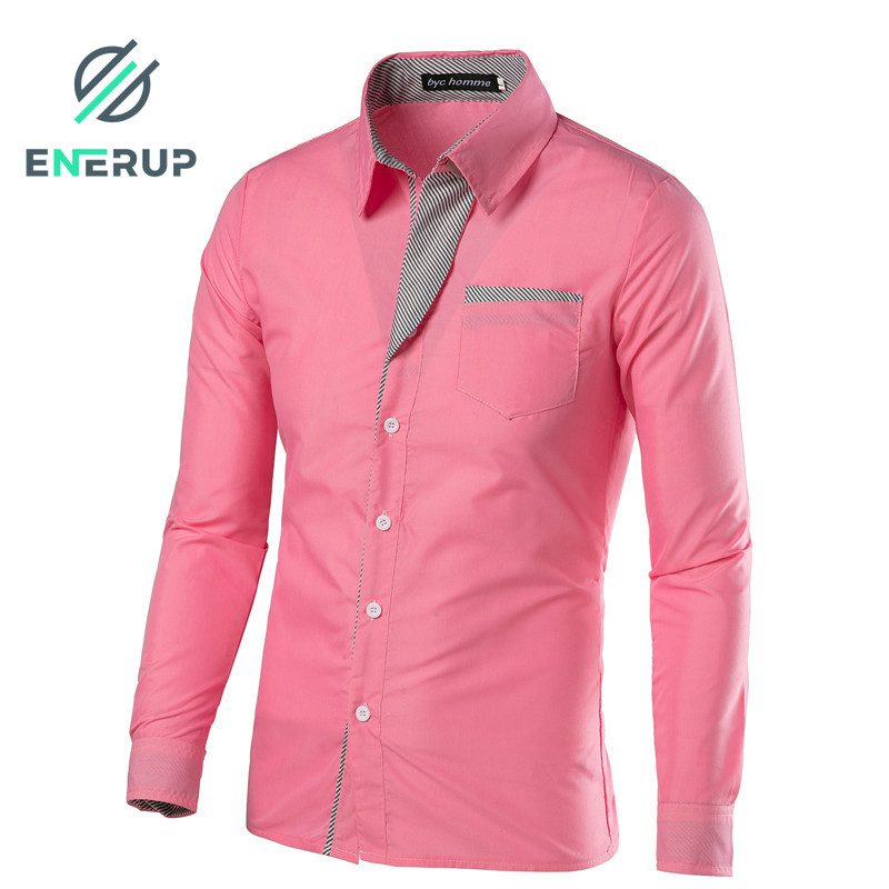 Enerup Wholesale New Design Camisa Masculina Long