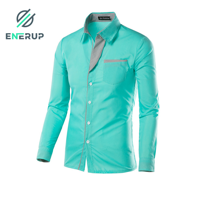Enerup Wholesale New Design Camisa Masculina Long