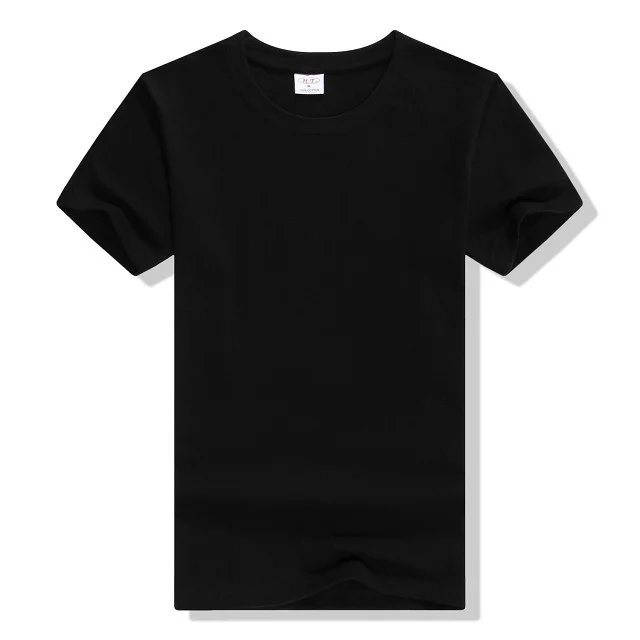 Men 50% cotton 50% polyester plain Blank Tee Shirt