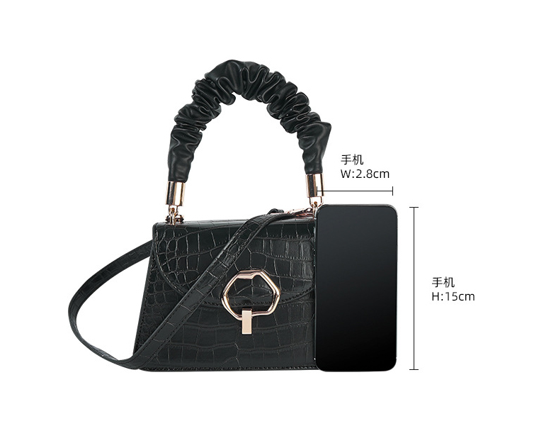 Fashion custom pu leather side portable shoulder b