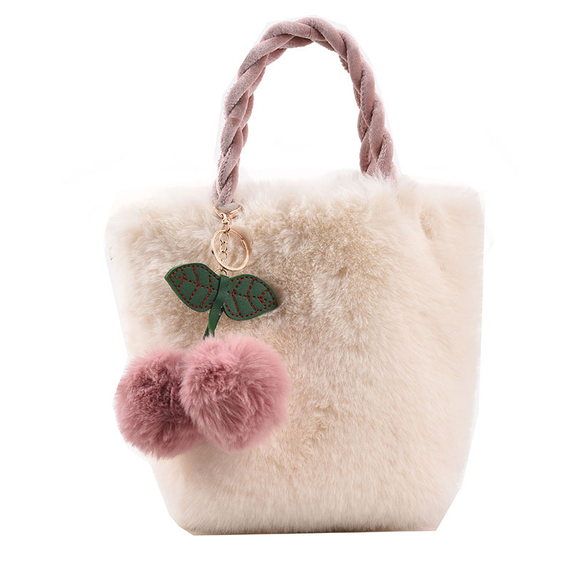 Ladies Fluffy Fur Purse Bags New Women Plush Bags 