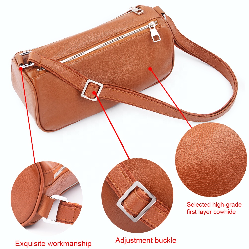 2022 women soft genuine leather underarm crossbody