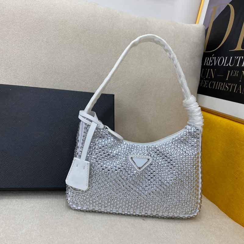 Famous brands luxury Diamond handbags women diamond armpit sling bag