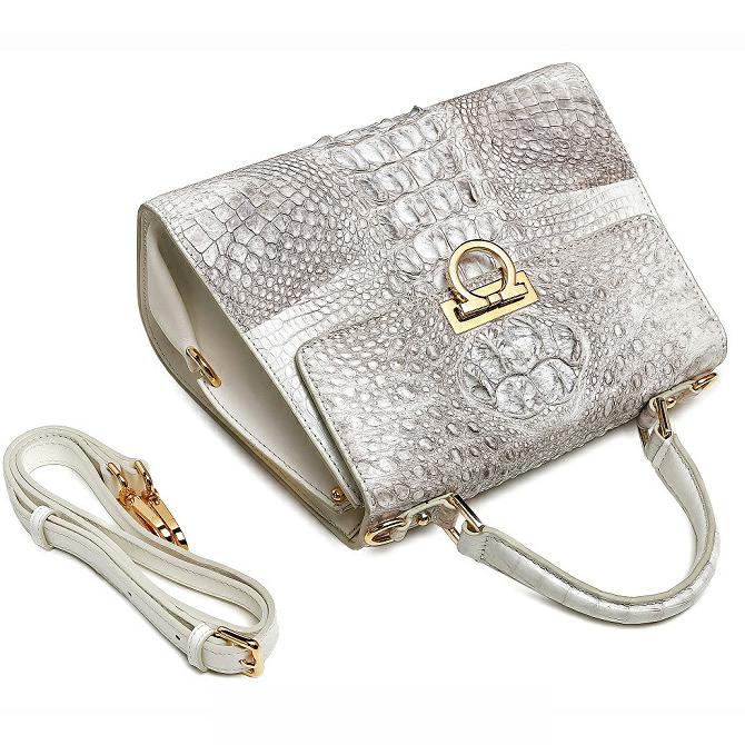 Brand bags women handbags luxury crocodile leather women's bag shoulder messenger bag 100% genuine l