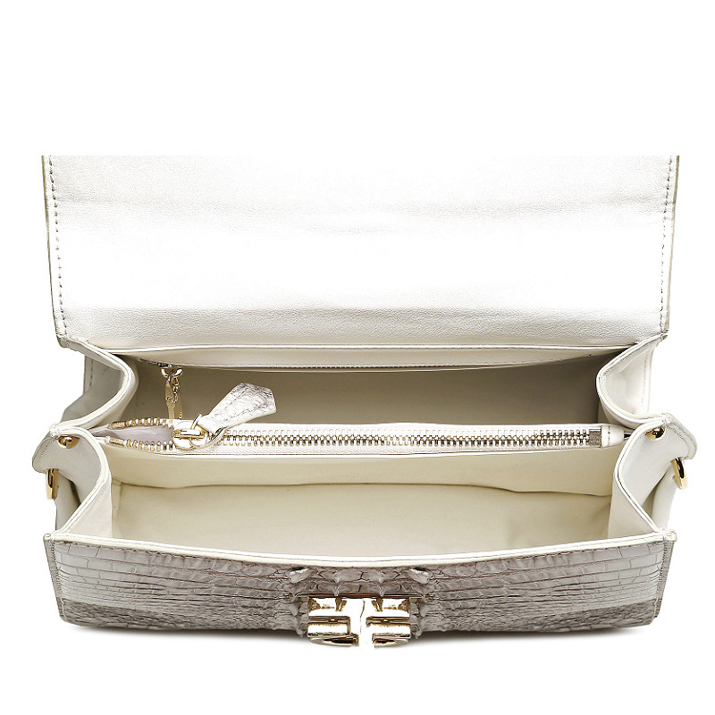 Brand bags women handbags luxury crocodile leather women's bag shoulder messenger bag 100% genuine l