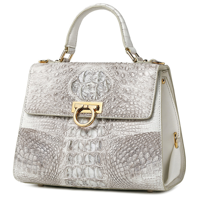 Brand bags women handbags luxury crocodile leather women's bag shoulder messenger bag 100% genuine l