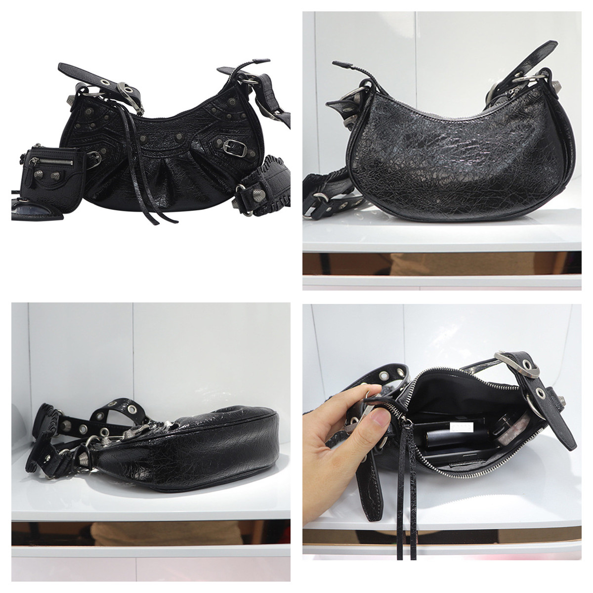 Famous Brand Women Hand Bags Ladies Crossbody Purses and Handbags for Women Designer luxury rivet Mo