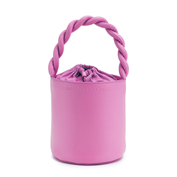 New Style Italian White Calf Leather 2022 Shopping Fashion Lady Mini Shoulder Bag Bucket Handbags Ha