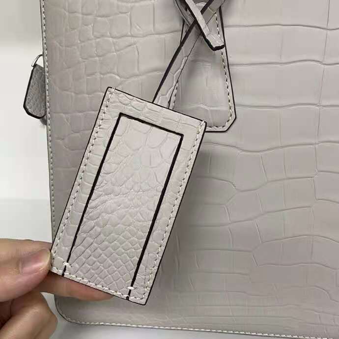 China Top Quality Real Crocodile Belly Skin Genuine Leather Briefcase Hand Bag for Men