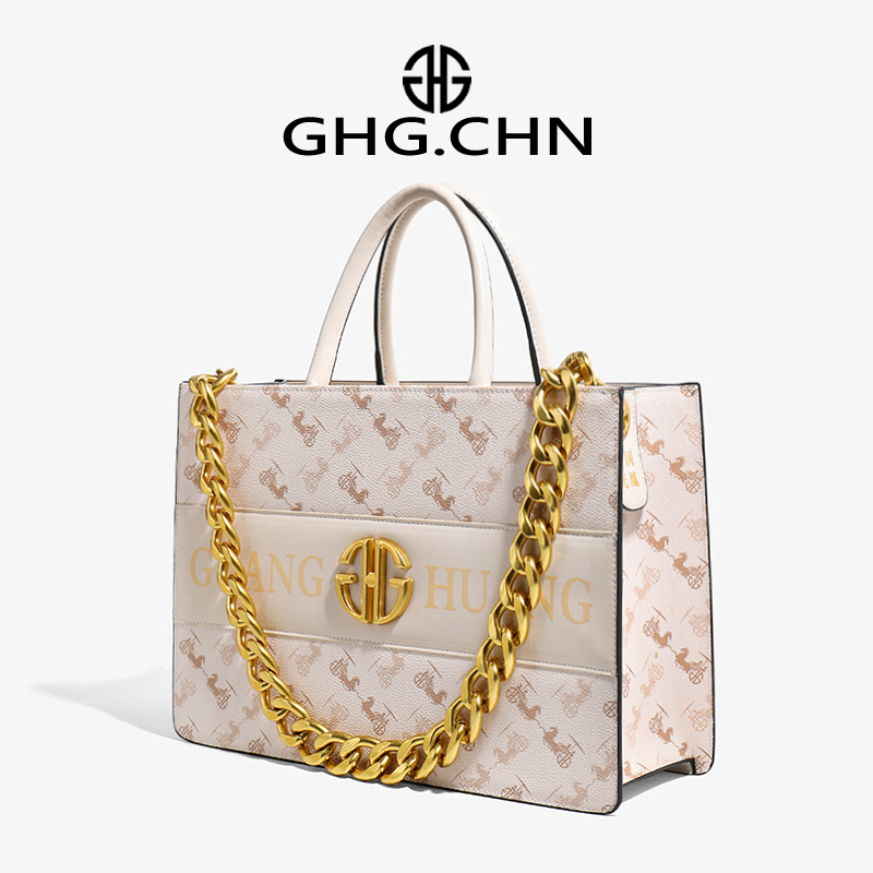 high quality red PVC women's designer handbag large capacity Tote bag chain single shoulder bag offi