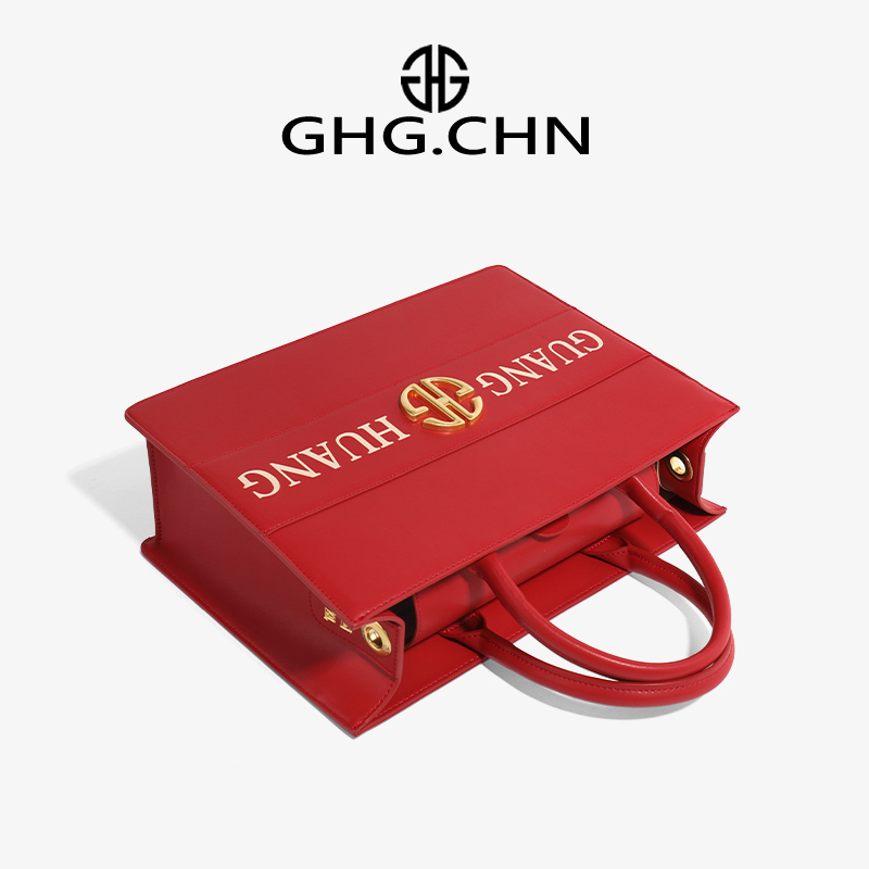 high quality red PVC women's designer handbag large capacity Tote bag chain single shoulder bag offi