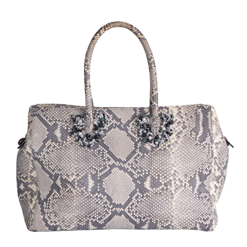 Made in Italy  URSULA 3SB ROCK & PYTHON  Luxury Bag  for party