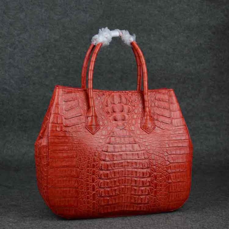 Luxury large crocodile ladies tote bags exotic handbag women fashion brand purse factory Guangzhou d