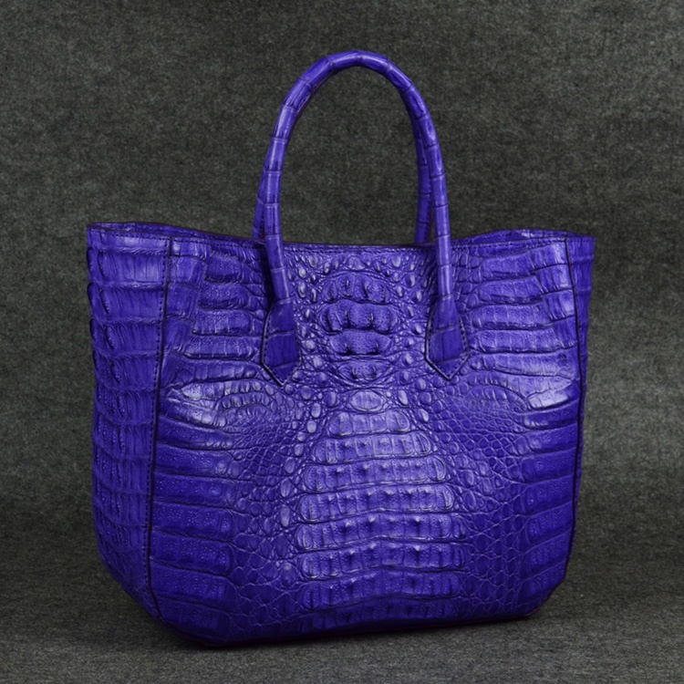 Luxury large crocodile ladies tote bags exotic handbag women fashion brand purse factory Guangzhou d