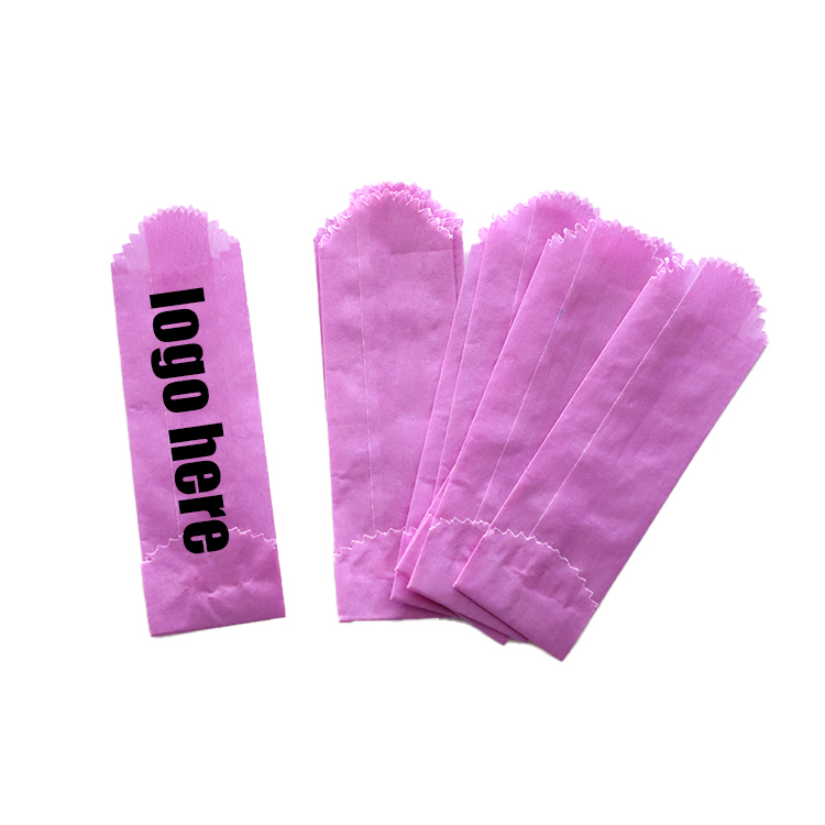 Custom semi translucent mini wax paper glassine baggies wholesale vellum glassines stamp waxed bags