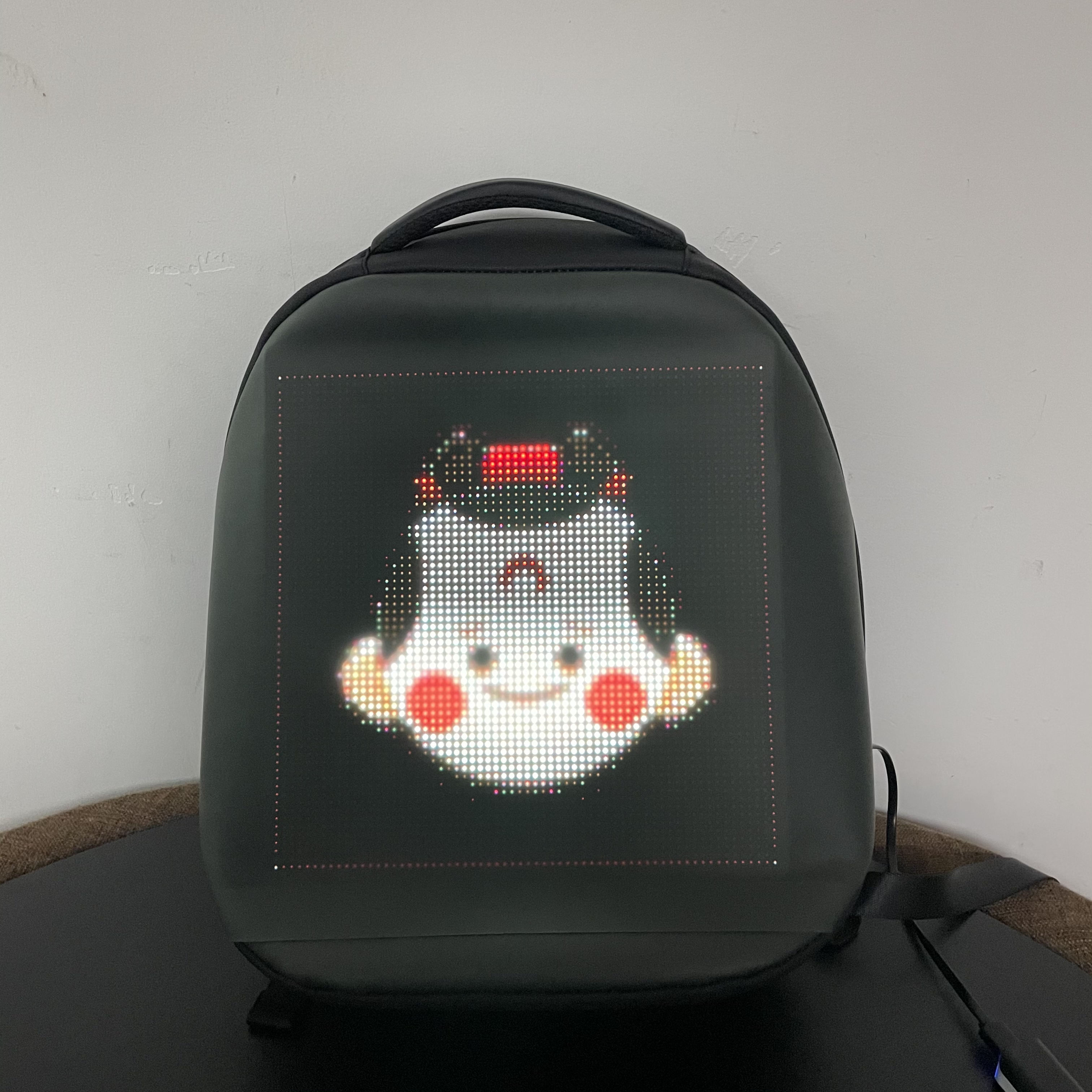 Rave Neon Bendable Led Programmable Screen Backpack Smart APP Controlled Outside Waterproof Sport Ba