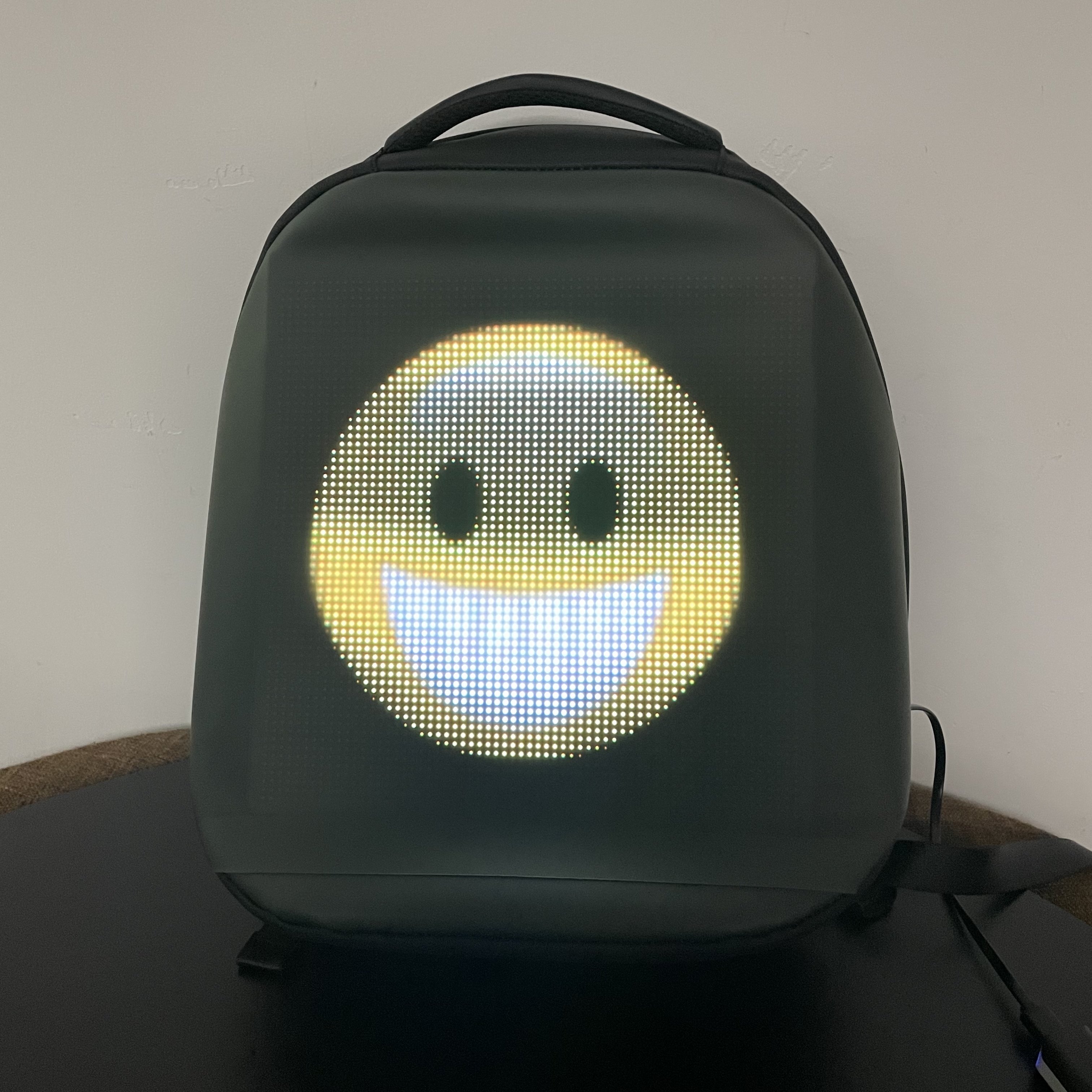 Rave Neon Bendable Led Programmable Screen Backpack Smart APP Controlled Outside Waterproof Sport Ba