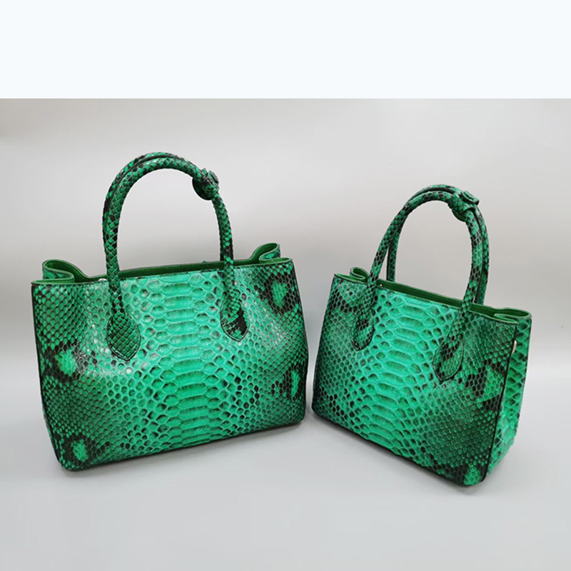 2021Women's luxury handbag first lady bag raw boa skin high end custom large capacity fashion trend