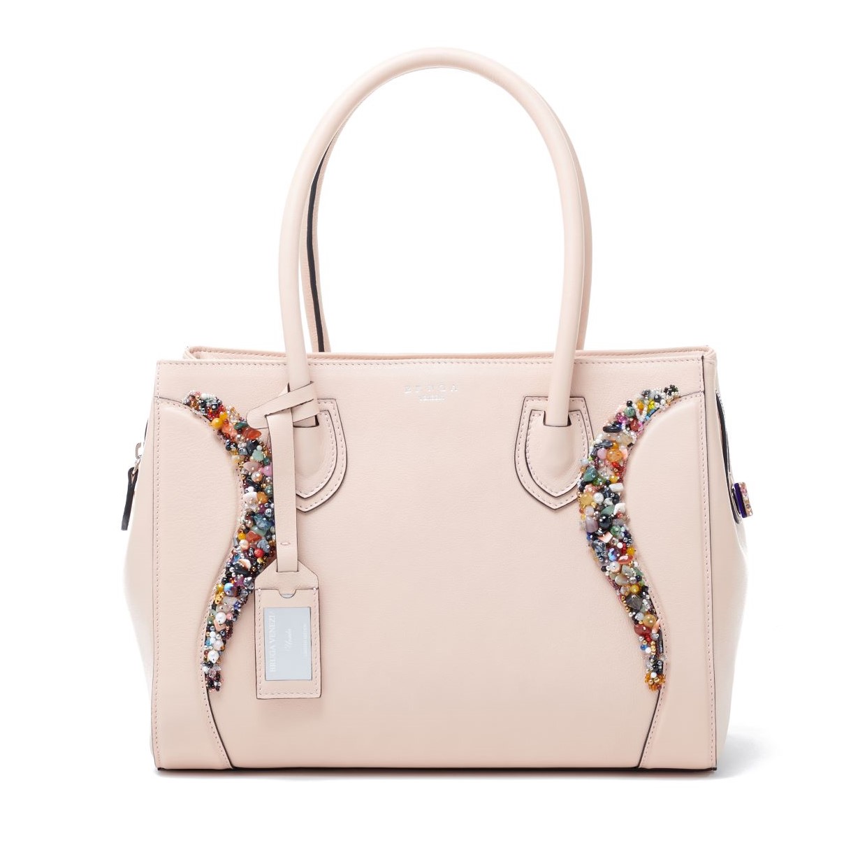 URSULA M POWDER PINK Luxury Bag Made in Italy