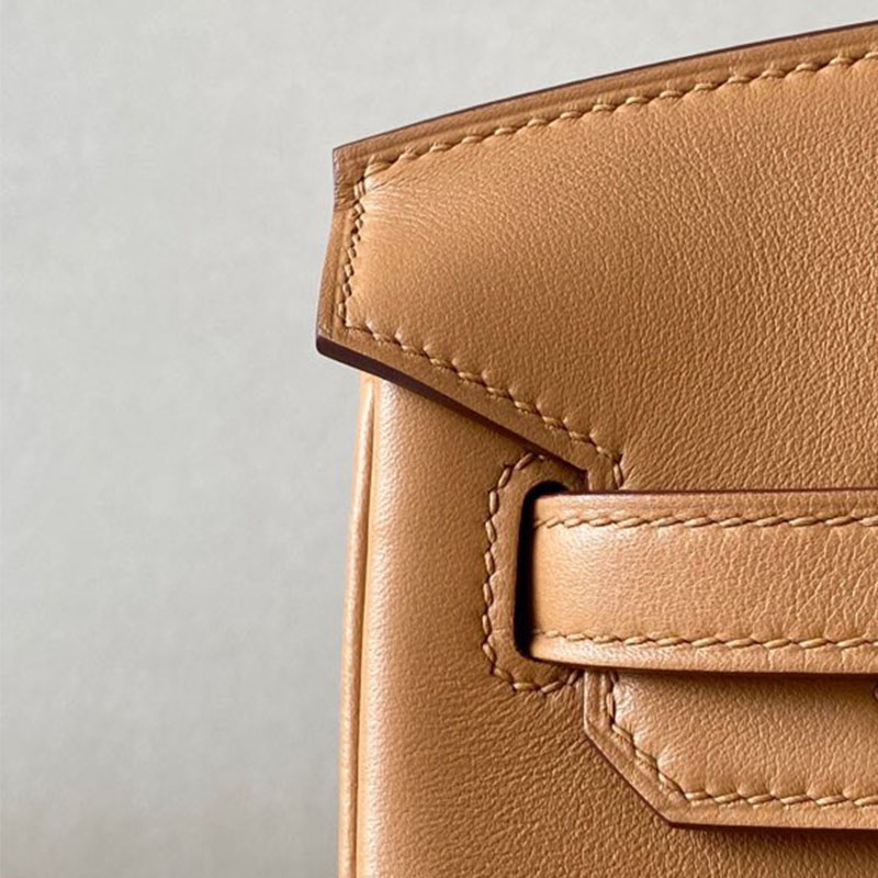 Togo Leather Handmade honey wax platinum bag imported calf leather lychee pattern Handbag lock women
