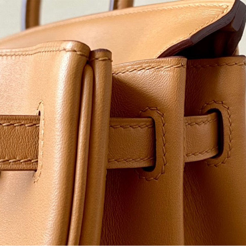 Togo Leather Handmade honey wax platinum bag imported calf leather lychee pattern Handbag lock women