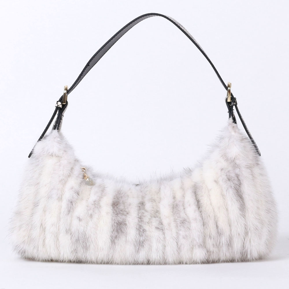 Women Real Mink Fur Shoulder Bags High Quality Hand Bags Ladies