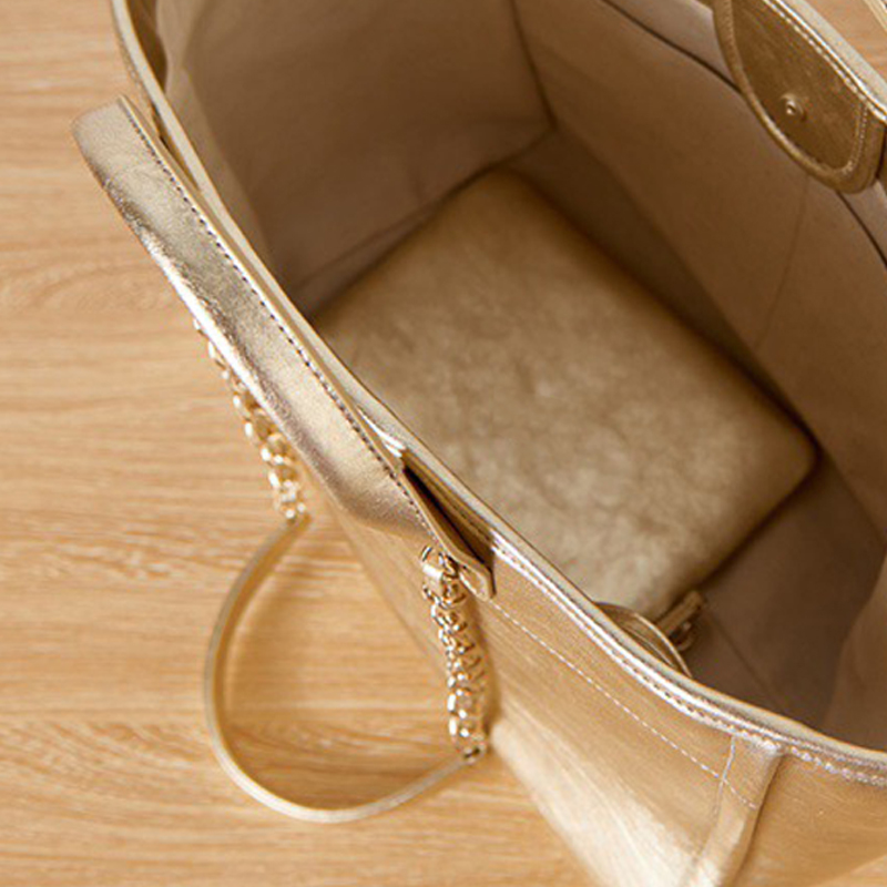 Golden high-capacity womens tote bags handbags women hand bags Cowhide women's bags designer handbag