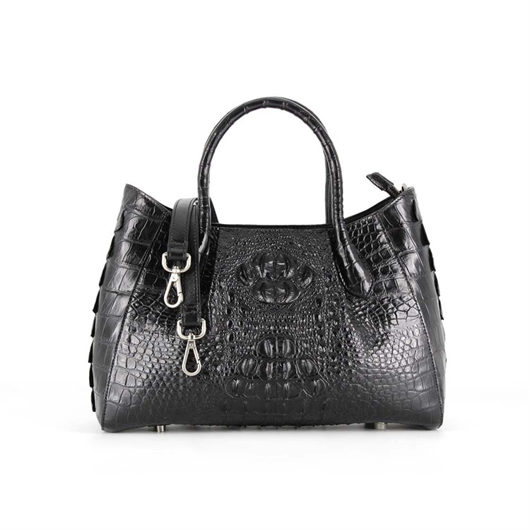 Wholesale cheapest high quality private label elegance stylish bag crocodile embossed leather women 