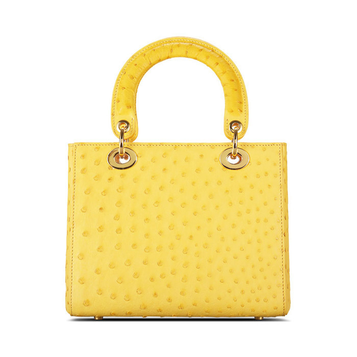 Branded Style Luxury Quality Genuine Ostrich Skin Leather women fashion handbag ladies bags handbag