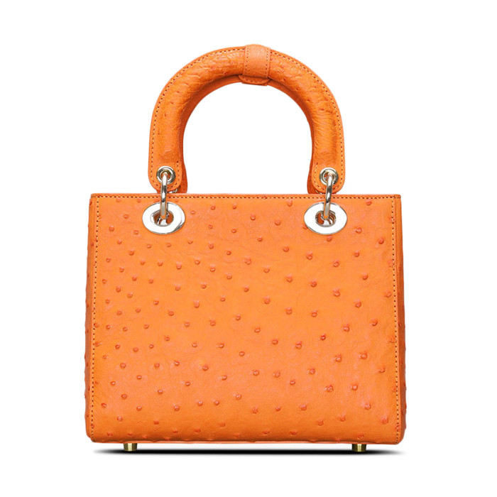 Branded Style Luxury Quality Genuine Ostrich Skin Leather women fashion handbag ladies bags handbag