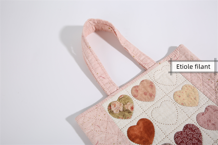 Handmade Sticking Cloth Embroidered Shoulder Bag Custom Fabric Bags Cloth Bags For Women Girls Ladie