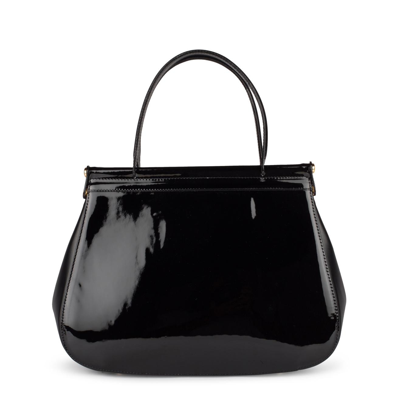 WOMEN BLACK BAG 26013 MADE IN WOVEN PATENT LEATHER
