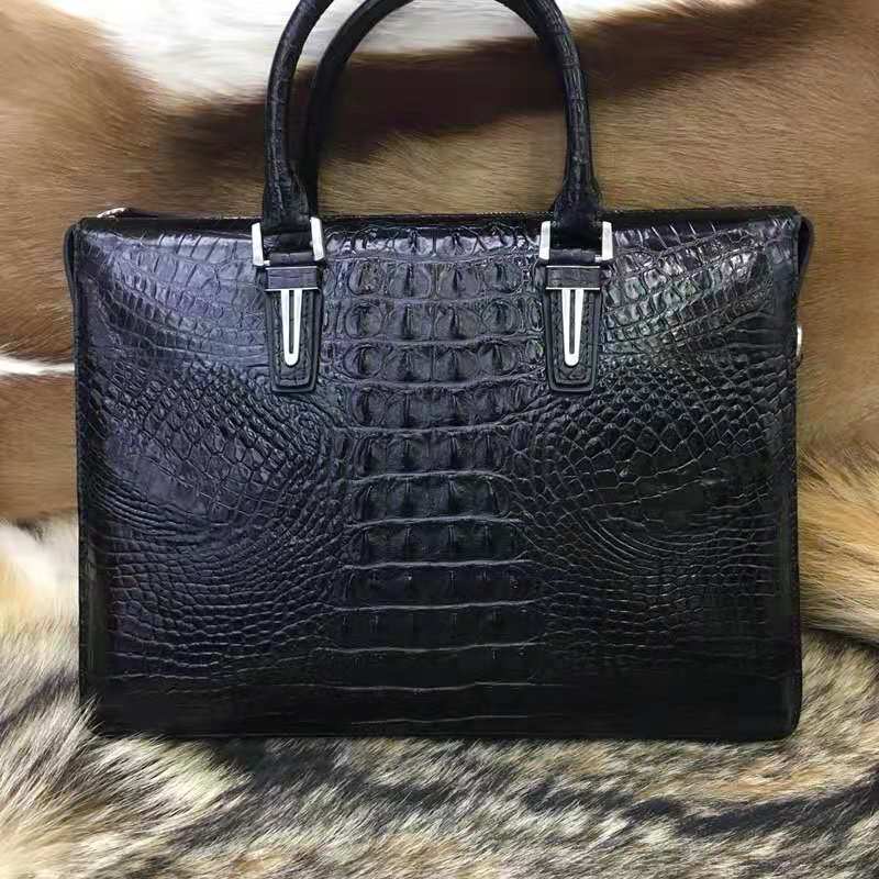 New Trendy Designer Luxury Life Men Real Crocodile Skin hand Bag Luxury Crocodile Leather briefcase 