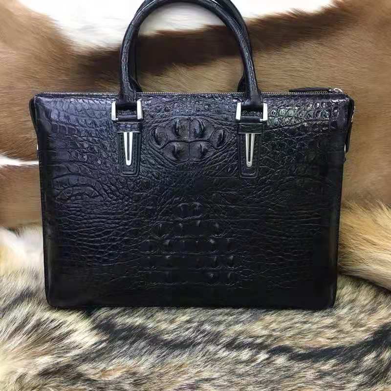 New Trendy Designer Luxury Life Men Real Crocodile Skin hand Bag Luxury Crocodile Leather briefcase 