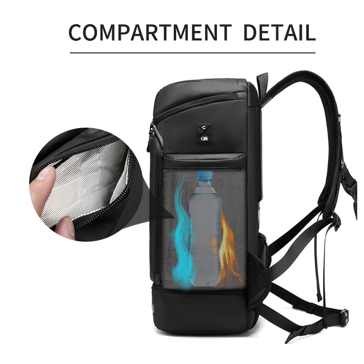 Mochila Waterproof Business USB 17 Laptop Backpack Bag Men with Shoe compart Travel Shoulder Bag Lar