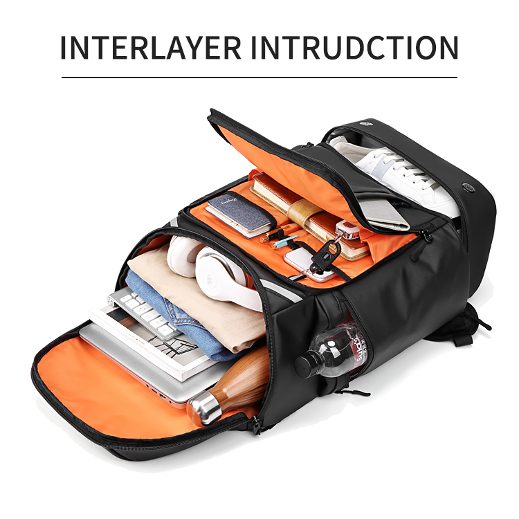 Mochila Waterproof Business USB 17 Laptop Backpack Bag Men with Shoe compart Travel Shoulder Bag Lar
