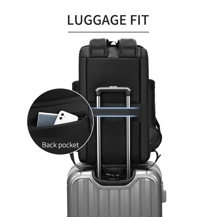 Mochila Waterproof Business USB 17 Laptop Backpack Bag Men with Shoe compart Travel Shoulder Bag Lar