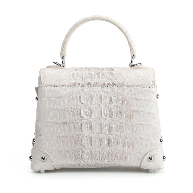 Valentine's Day gift Luxury high quality women genuine leather tote bag himalayan crocodile leather 