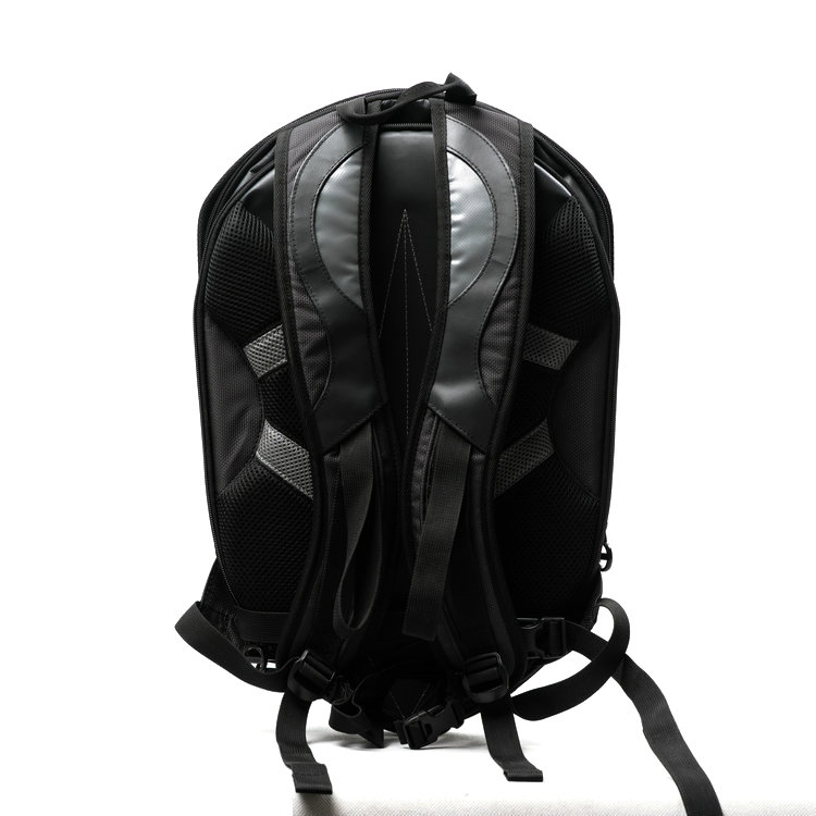 custom logo luxury smell proof carbon fiber men backpack bag for outdoor traveling with usb
