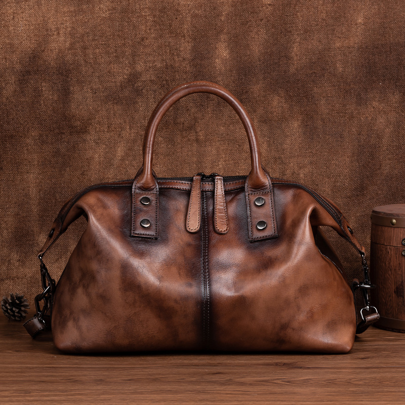 European and American vintage luxury handbag for woman shoulder messenger bag large capacity handbag
