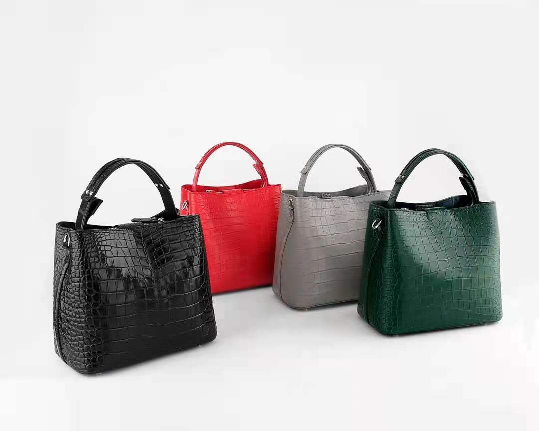 real crocodile leather bag ladies fashion handbags shoulder bags European and American trend hand ba