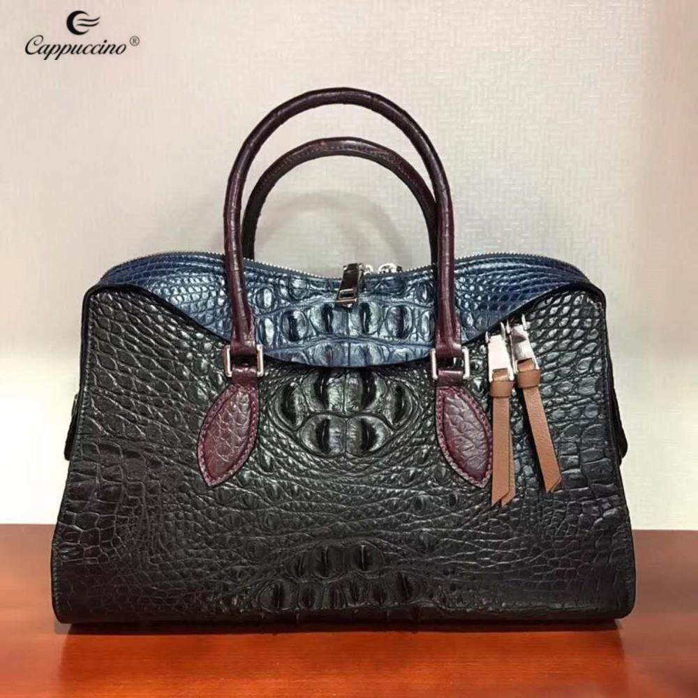 2021 New Design Exotic Real Crocodile Leather Bag Custom Leather Handbag For Ladies
