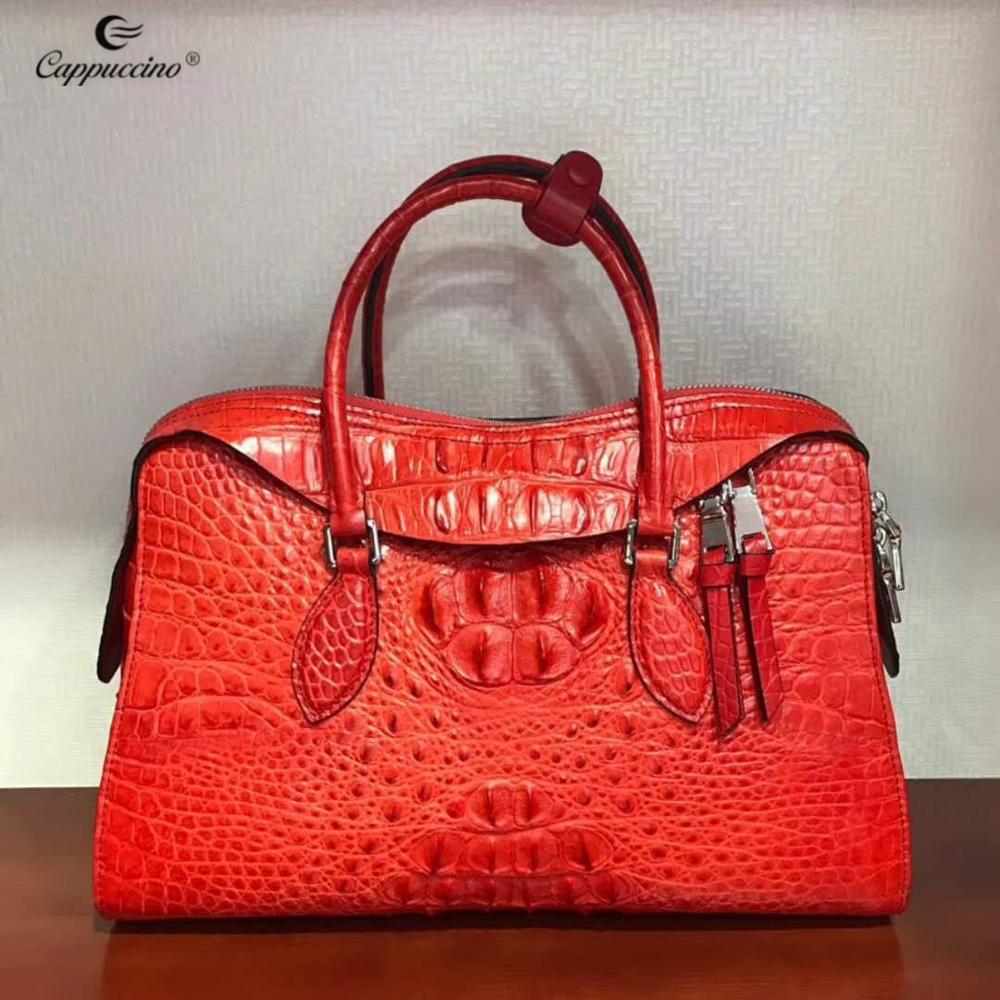 2021 New Design Exotic Real Crocodile Leather Bag Custom Leather Handbag For Ladies