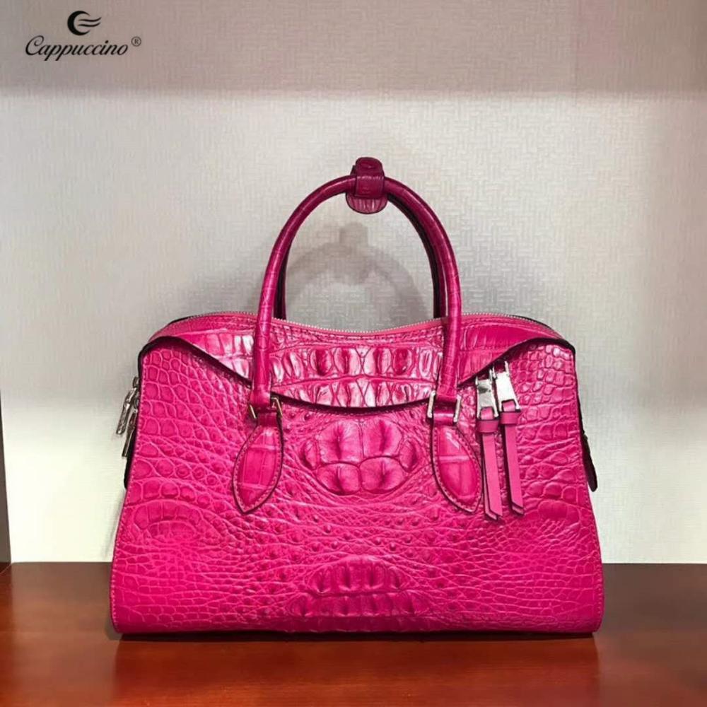 2021 New Design Exotic Real Crocodile Leather Bag Custom Leather Handbag For Ladies