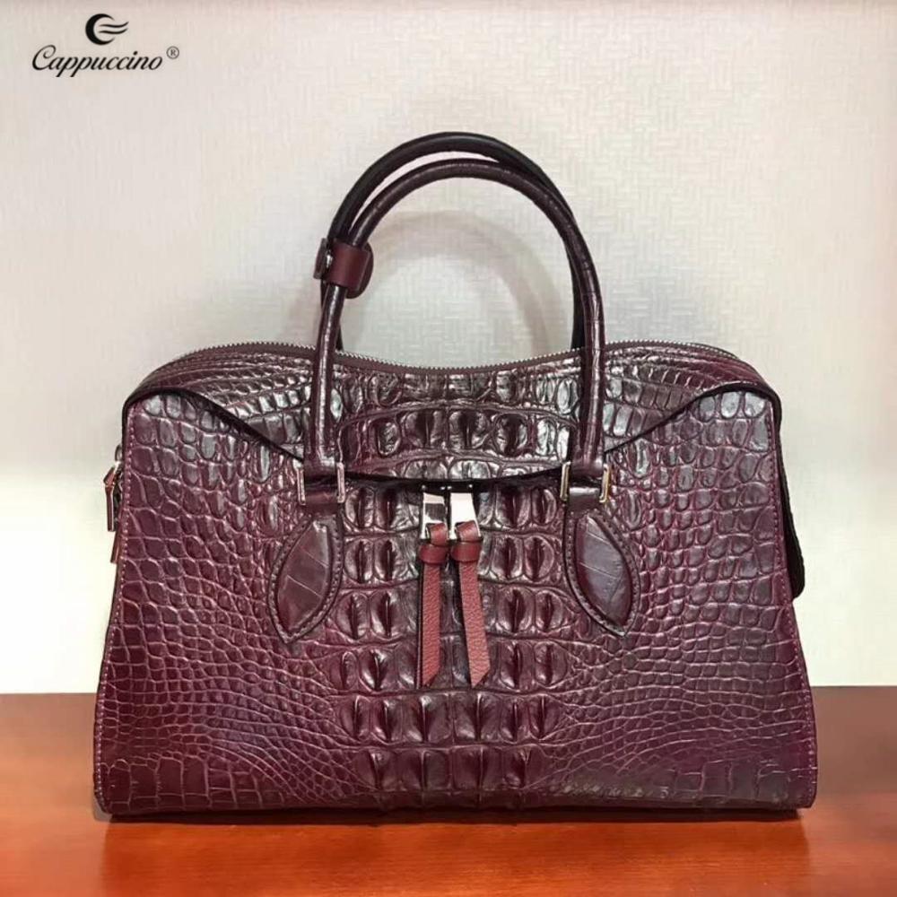 2021 New Design Exotic Real Crocodile Leather Bag Custom Leather Handbag For Ladies