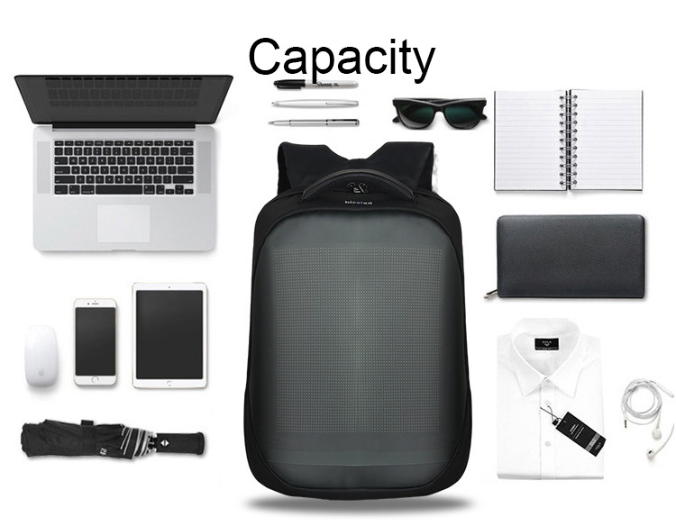 2021 Newest Wifi APP Control Smart Advertising Led Bag Walking Travelling Advertising Showing Led Ba