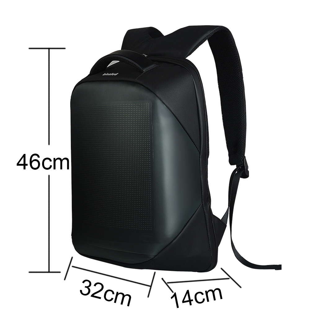 2021 Newest Wifi APP Control Smart Advertising Led Bag Walking Travelling Advertising Showing Led Ba